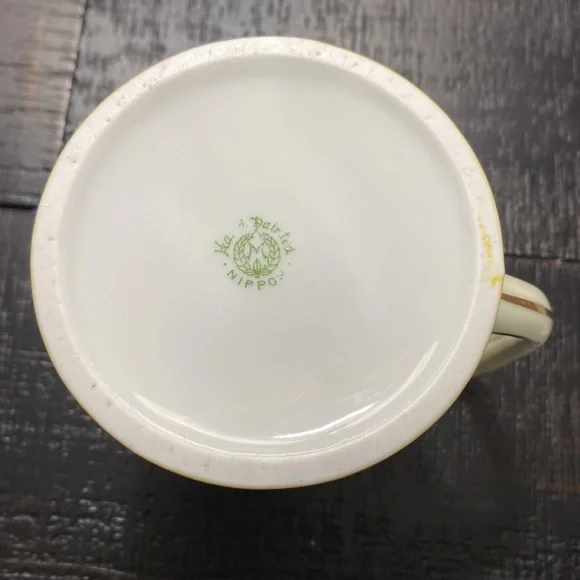 Antique Hand Painted Nippon Covered Floral Porcelain Pitcher Pot! - Picture 5 of 8